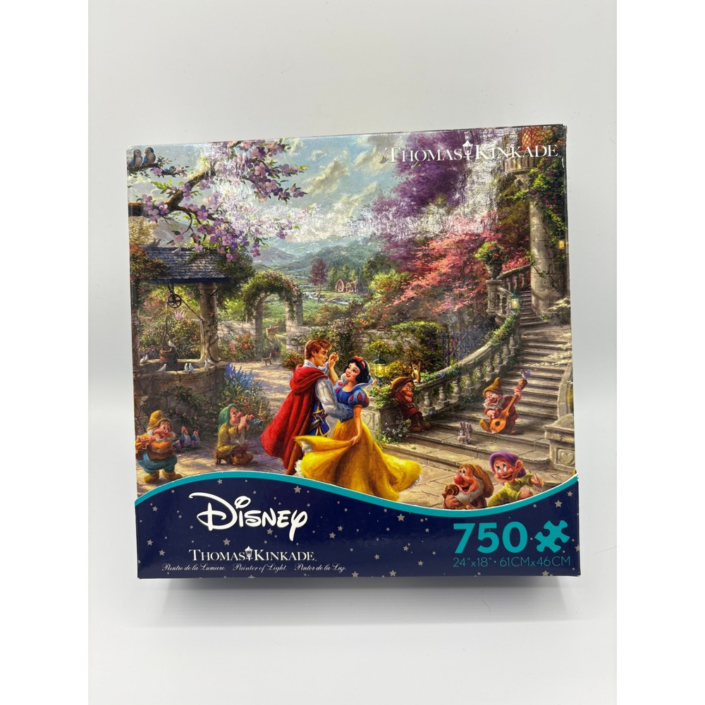 Disney‎ Thomas Kinkade Snow White Dancing 750 pc Puzzle SEALED Brand New Ceaco